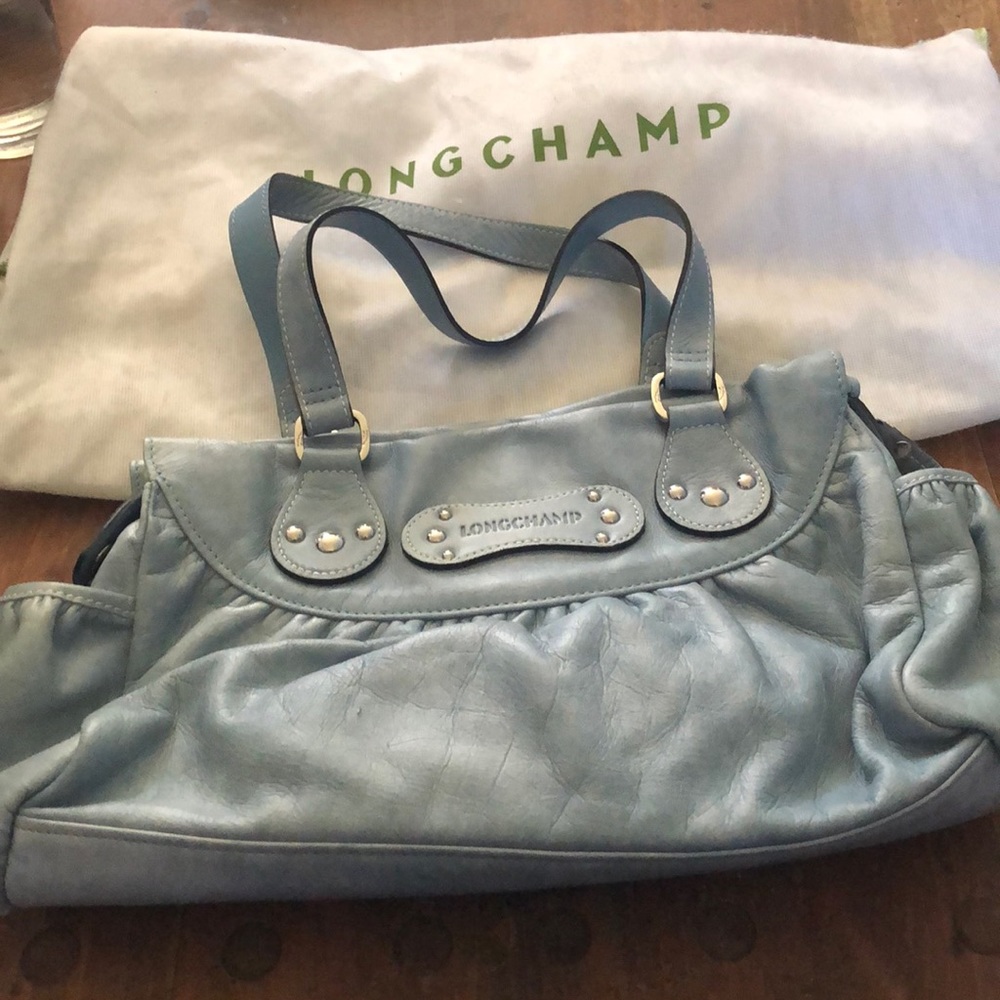 Vintage Longchamp Leather Hobo Bag